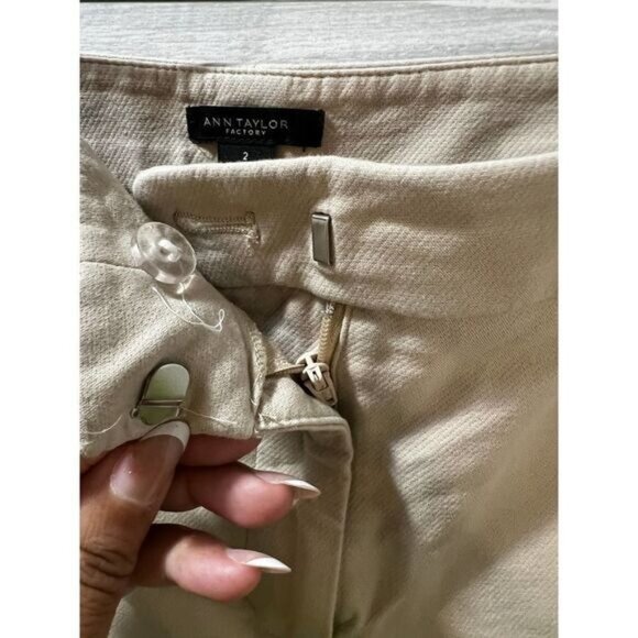 Ann Taylor Factory Khaki Tan Dress Pants‎ Size 2 - Picture 4 of 5